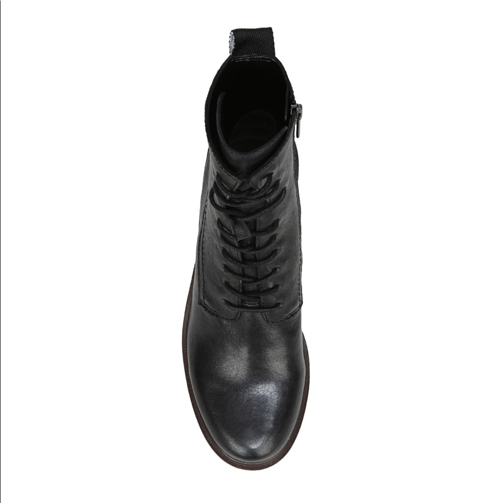 Sarto by Franco Sarto Black Leather Lace Up Heel Combat Boot NWT 6.5 - Picture 5 of 9